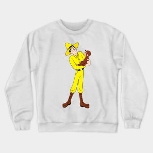 Curious George Man In The Yellow Hat 4 Crewneck Sweatshirt